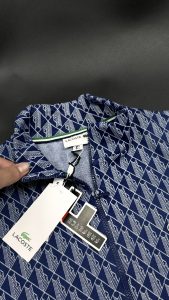 Lacoste  Kalın Ribana Mavi Beyaz Eşofman Takımı