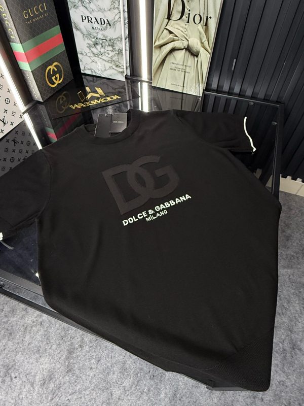 D&G Örme Triko Tshirt /Siyah - Görsel 2