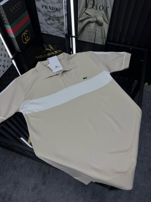 LCST Şeritli Örme Triko Tshirt