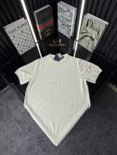 LV Örme Triko Tshirt /Beyaz