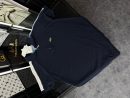 LCST Mavi Şeritli Örme Triko Tshirt /Lacivert