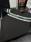 PRD Şeritli Örme Triko Tshirt /Siyah
