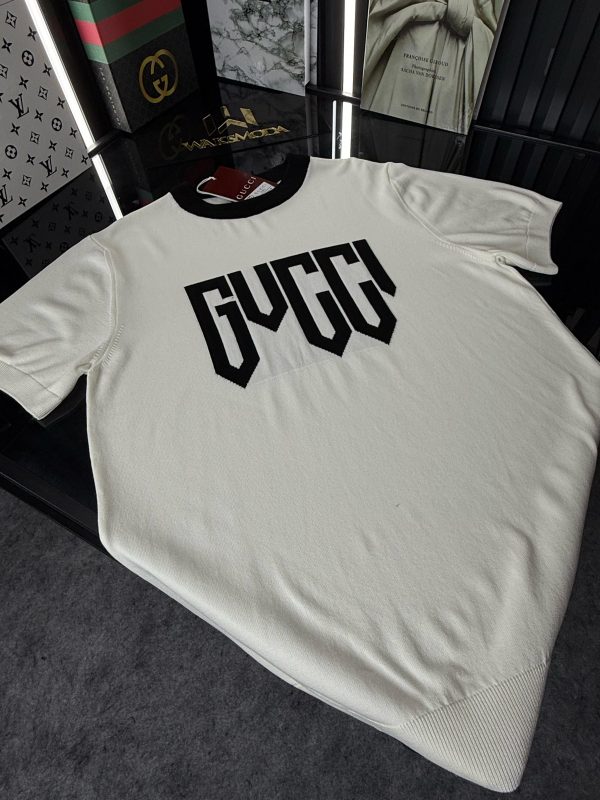 GCC Örme Triko Tshirt /Beyaz - Görsel 2