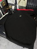 LCST Kırmızı Şeritli Örme Triko Tshirt /Siyah