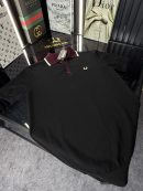 FP Polo Yaka Örme Triko Tshirt /Siyah