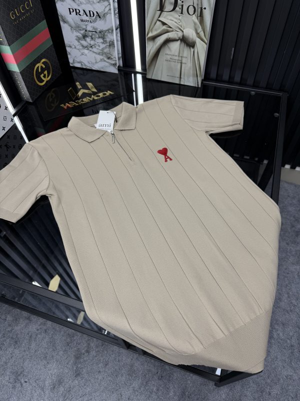 AMİ Polo Yaka Örme Triko Tshirt - Görsel 2