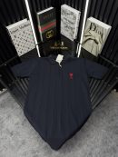 AMİ Polo Yaka Örme Triko Tshirt /Lacivert