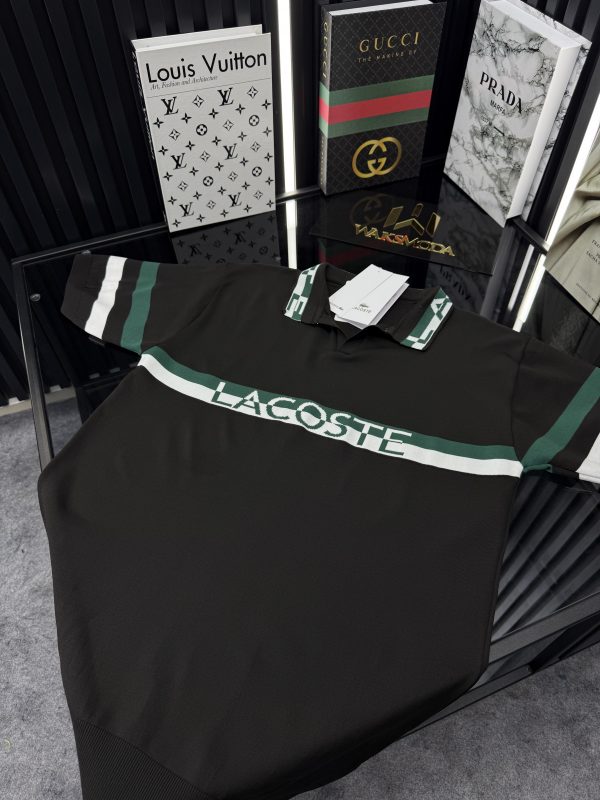 LCST Polo Yaka Örme Triko Tshirt /Siyah - Görsel 2