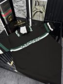 LCST Polo Yaka Örme Triko Tshirt /Siyah
