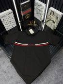 BSS Polo Yaka Örme Triko Tshirt /Siyah