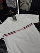 BSS Polo Yaka Örme Triko Tshirt /Beyaz