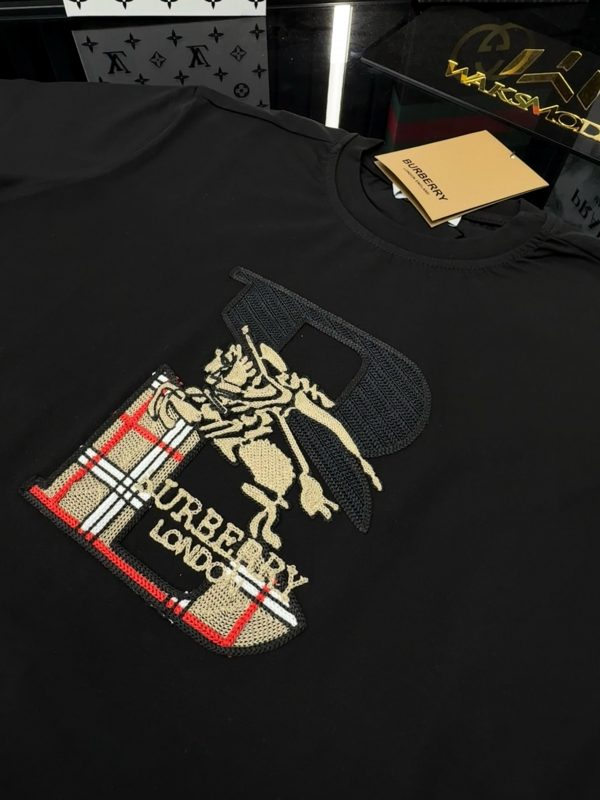 BRBRY Bisiklet Yaka Tshirt /Siyah BB - Görsel 2