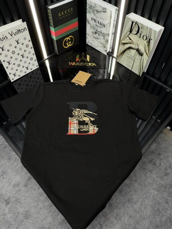 BRBRY Bisiklet Yaka Tshirt /Siyah BB