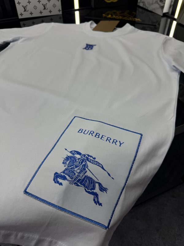 BRBRY Bisiklet Yaka Tshirt M/Beyaz - Görsel 3