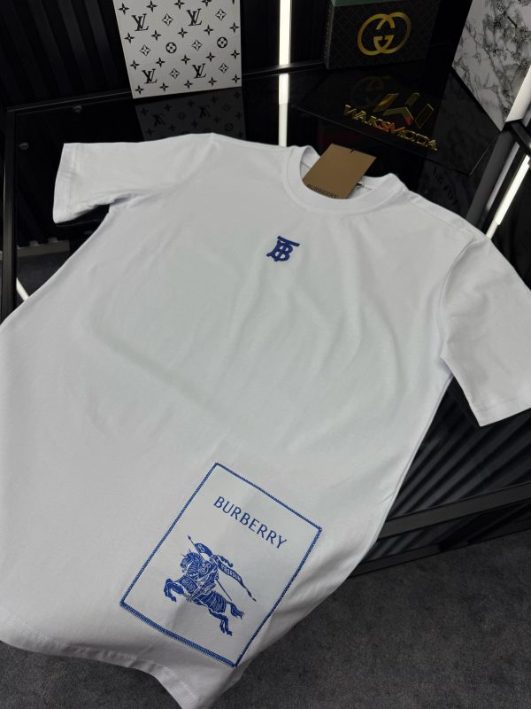 BRBRY Bisiklet Yaka Tshirt M/Beyaz - Görsel 4