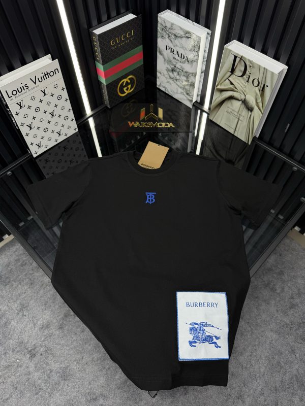BRBRY Bisiklet Yaka Tshirt M/Siyah