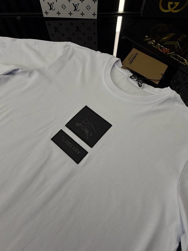 BRBRY Bisiklet Yaka Tshirt  /Beyaz - Görsel 2