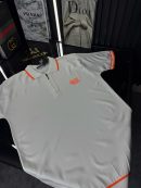 HRMS Polo Yaka Örme Triko Tshirt /Beyaz