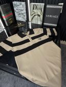 PRD Şeritli Polo Yaka Örme Triko Tshirt