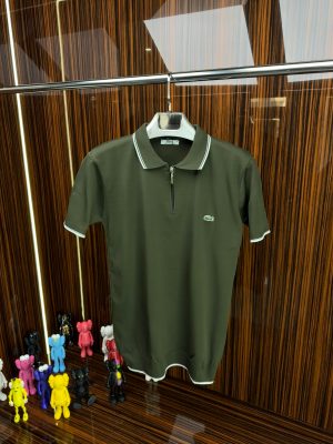 LCST Polo Yaka Örme Triko Tshirt /Yeşil