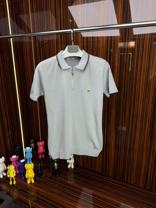 LCST Polo Yaka Örme Triko Tshirt /Gri