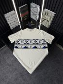 LV Örme Triko Tshirt /Beyaz
