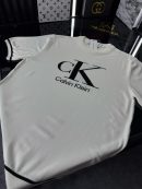 CK Örme Triko Tshirt /Beyaz