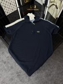 LCST Mavi Şeritli Örme Triko Tshirt /Lacivert