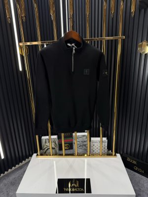 Stone Island Siyah Örme Triko Kazak