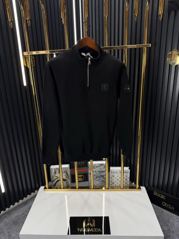 Stone Island Siyah Örme Triko Kazak