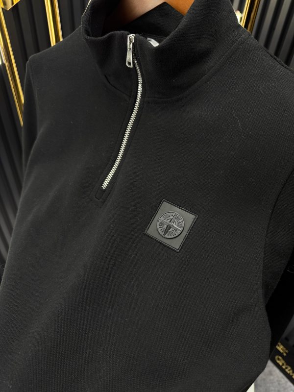 Stone Island Siyah Örme Triko Kazak - Görsel 2