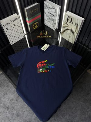 LCST Lacivert Bisiklet Yaka Tshirt