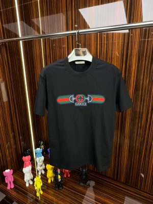 GCC Bisiklet Yaka Tshirt /Siyah