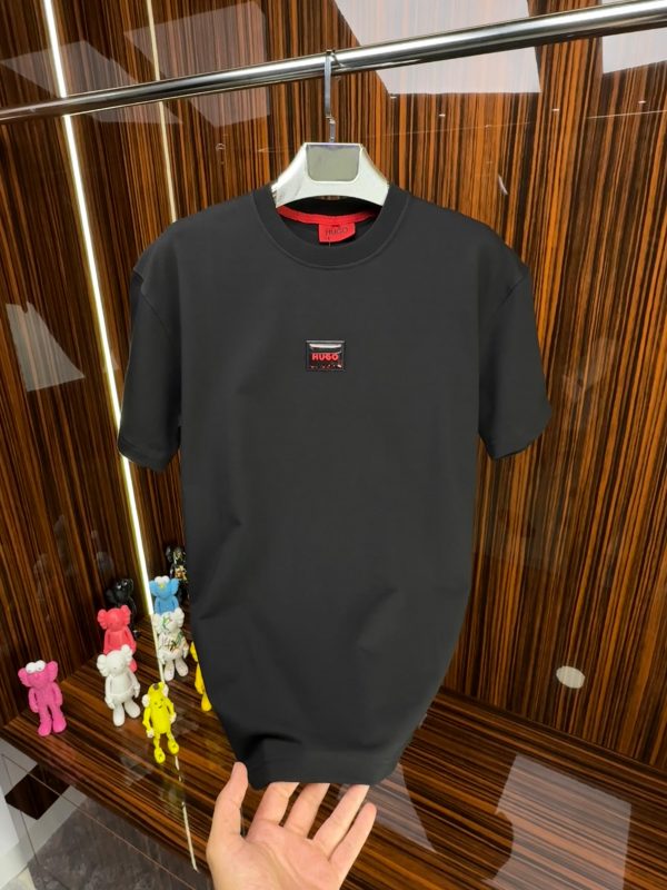 HG Bisiklet Yaka Tshirt /Siyah - Görsel 2