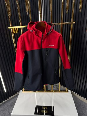 Softshell CLMB Kırmızı/Siyah Mont – Battal Beden