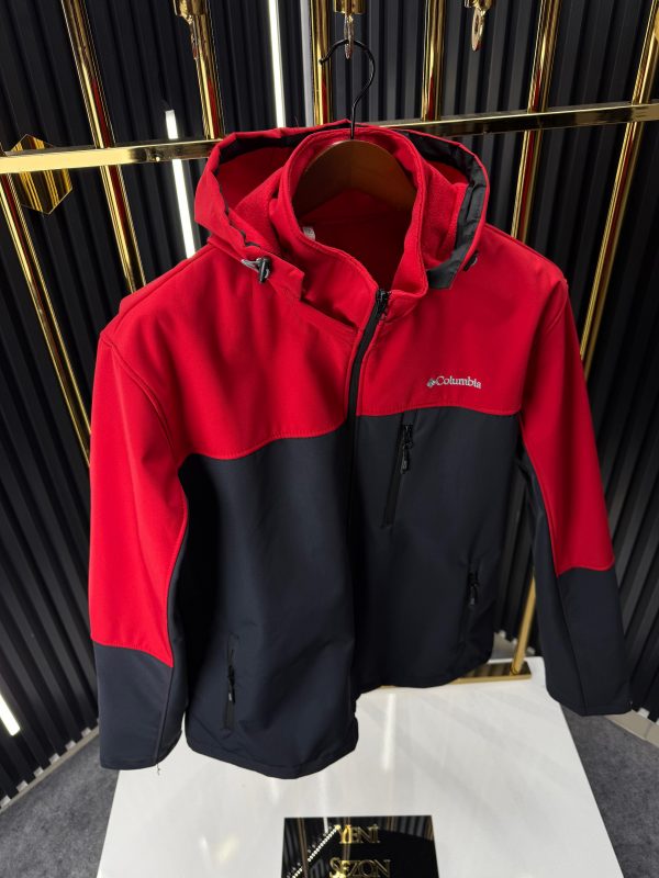 Softshell CLMB Kırmızı/Siyah Mont – Battal Beden - Görsel 2