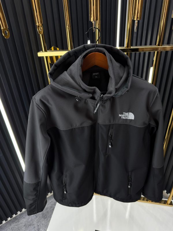 Softshell NF Gri/Siyah Mont – Battal Beden - Görsel 2