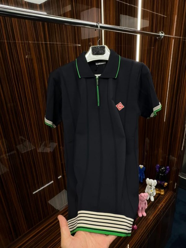 CSBLNC Polo Yaka Örme Triko Tshirt - Görsel 2