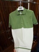 LCST Polo Yaka Örme Triko Tshirt /Yeşil-Beyaz