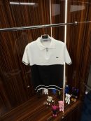 LCST Polo Yaka Örme Triko Tshirt /Beyaz-Siyah