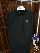 HRMS Polo Yaka Örme Triko Tshirt /Siyah