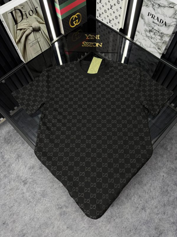 GCC Bisiklet Yaka Tshirt /Siyah