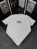 CK Bisiklet Yaka Tshirt /Beyaz