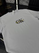 CK Bisiklet Yaka Tshirt /Beyaz