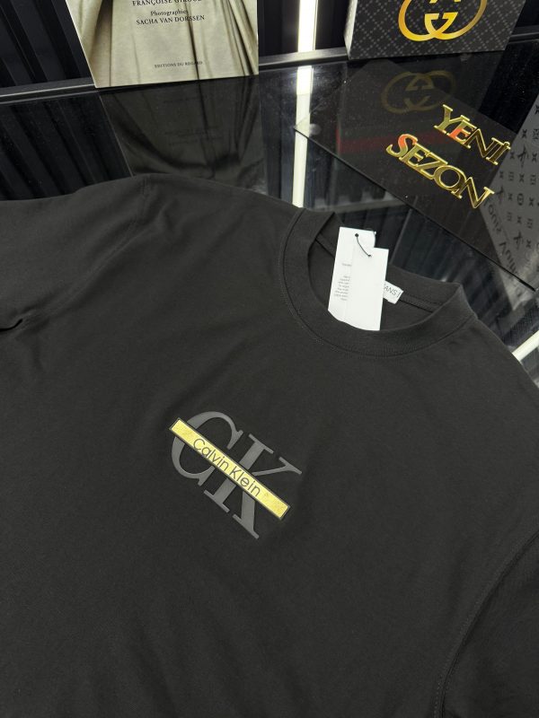 CK Bisiklet Yaka Tshirt /Siyah - Görsel 3
