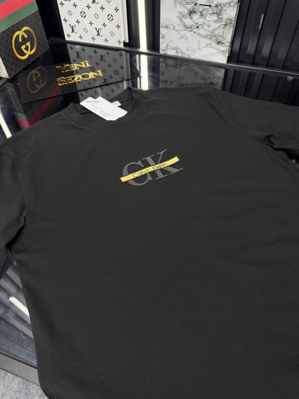 CK Bisiklet Yaka Tshirt /Siyah - Görsel 2