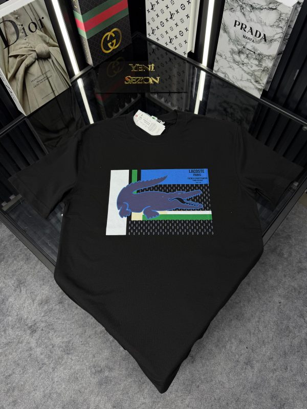 LCST Bisiklet Yaka Tshirt /Siyah