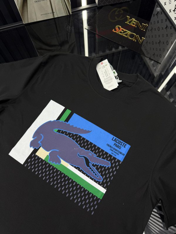 LCST Bisiklet Yaka Tshirt /Siyah - Görsel 3
