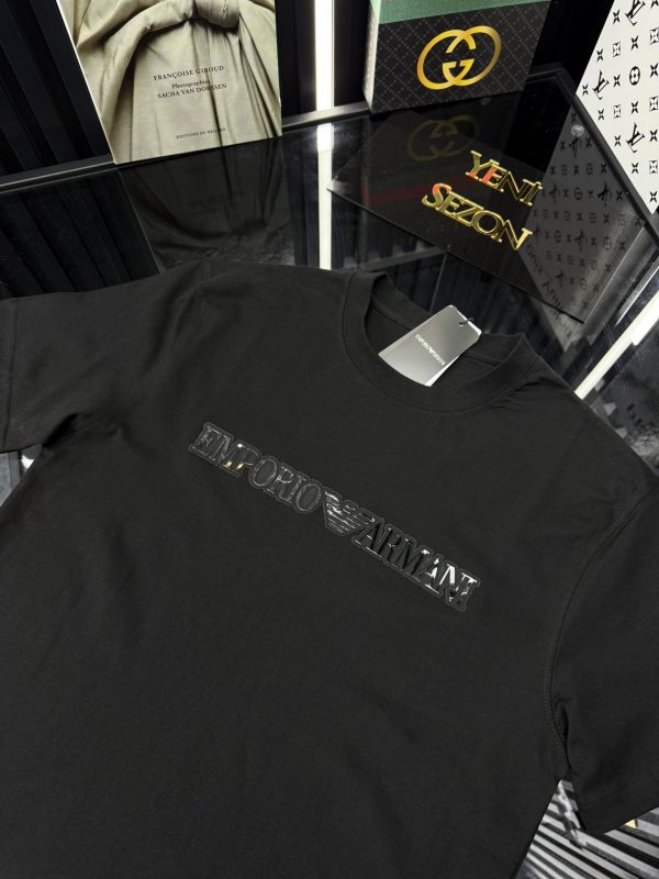 EA Bisiklet Yaka Tshirt /Siyah - Görsel 2