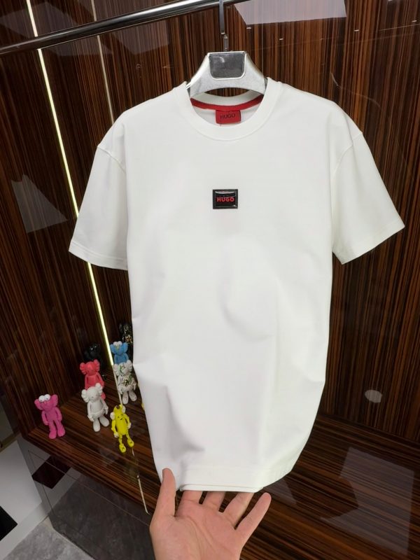 HG Bisiklet Yaka Tshirt /Beyaz - Görsel 2
